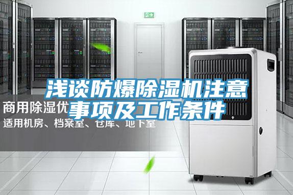淺談防爆蘑菇视频网站注意事項及工作條件