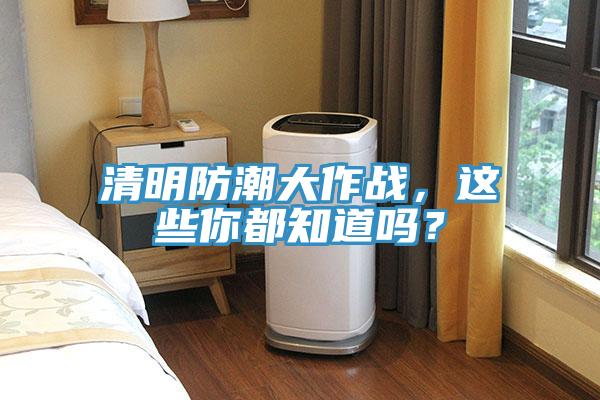 清明防潮大作戰，這些你都知道嗎？