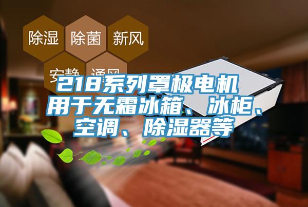 218係列罩極電機 用於無霜冰箱、冰櫃、空調、除濕器等