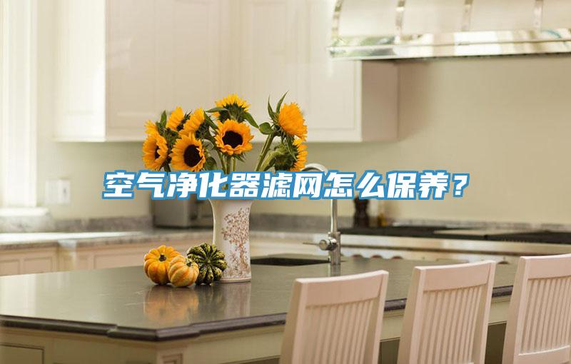空氣淨化器濾網怎麽保養？