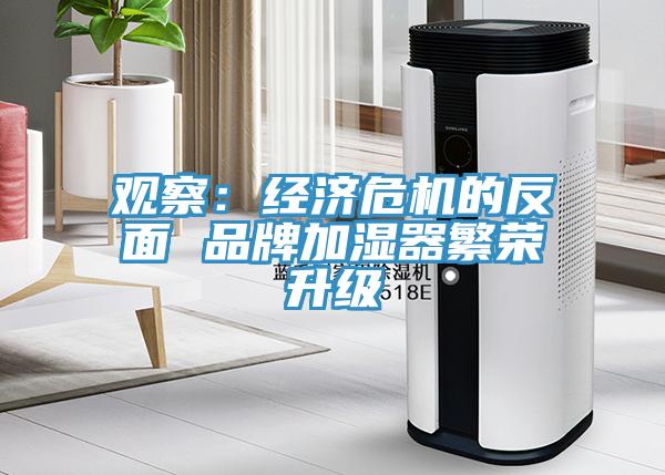 觀察：經濟危機的反麵 品牌加濕器繁榮升級