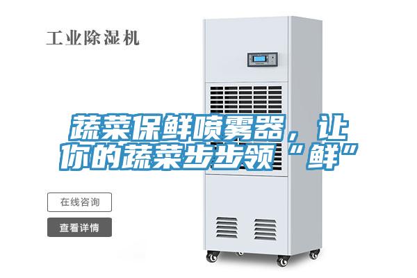 蔬菜保鮮噴霧器，讓你的蔬菜步步領“鮮”