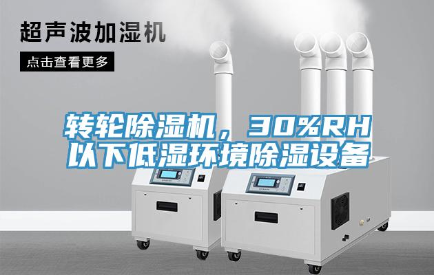 轉輪蘑菇视频网站，30%RH以下低濕環境除濕設備