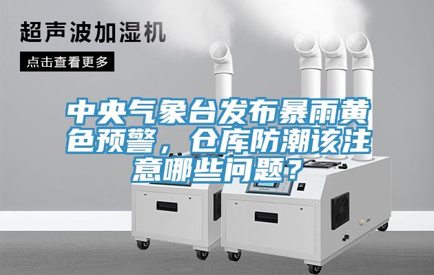 中央氣象台發布暴雨黃色預警，倉庫防潮該注意哪些問題？