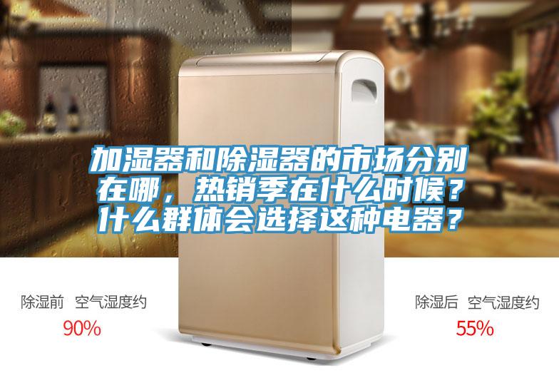 加濕器和除濕器的市場分別在哪，熱銷季在什麽時候？什麽群體會選擇這種電器？