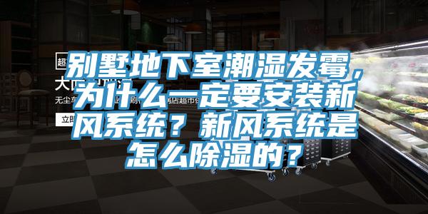 別墅地下室潮濕發黴，為什麽一定要安裝新風係統？新風係統是怎麽除濕的？