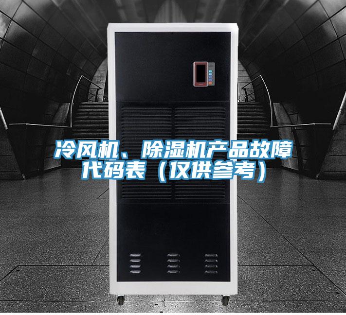 冷風機、蘑菇视频网站產品故障代碼表（僅供參考）