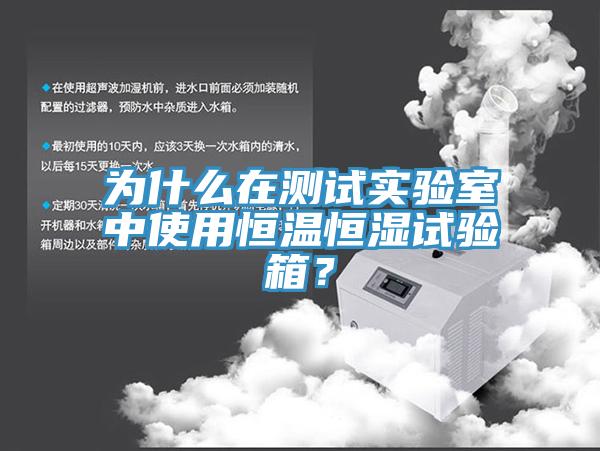 為什麽在測試實驗室中使用恒溫恒濕試驗箱？