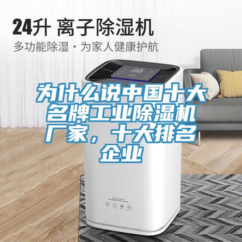 為什麽說中國十大名牌工業蘑菇视频网站廠家，十大排名企業