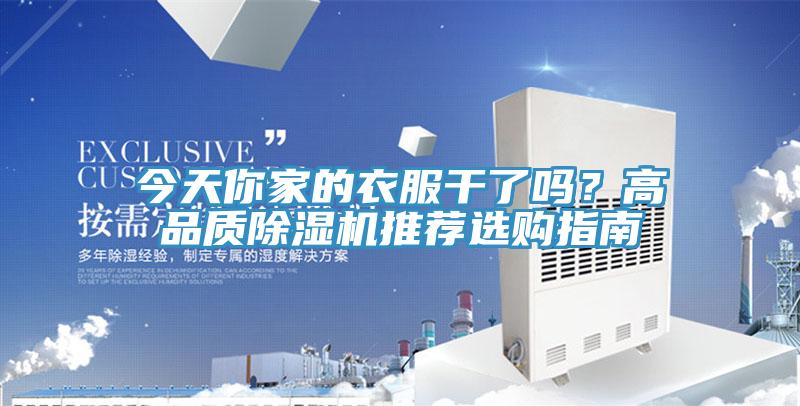 今天你家的衣服幹了嗎？高品質蘑菇视频网站推薦選購指南