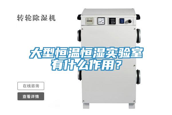 大型恒溫恒濕實驗室有什麽作用？