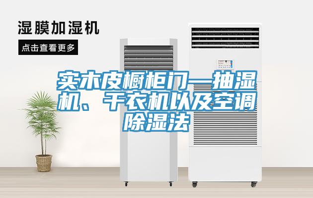 實木皮櫥櫃門—抽濕機、幹衣機以及空調除濕法