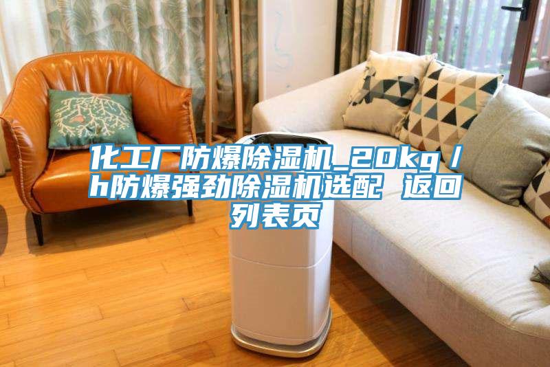 化工廠防爆蘑菇视频网站_20kg／h防爆強勁蘑菇视频网站選配 返回列表頁