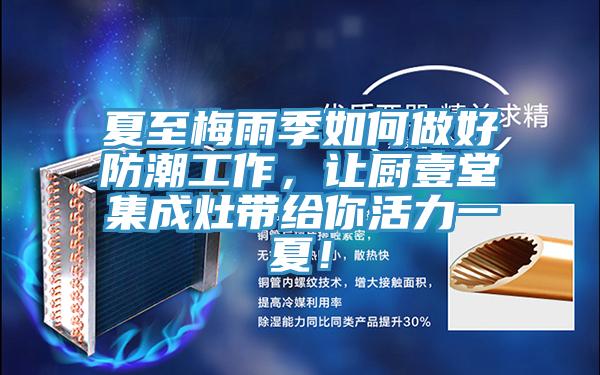 夏至梅雨季如何做好防潮工作，讓廚壹堂集成灶帶給你活力一夏！