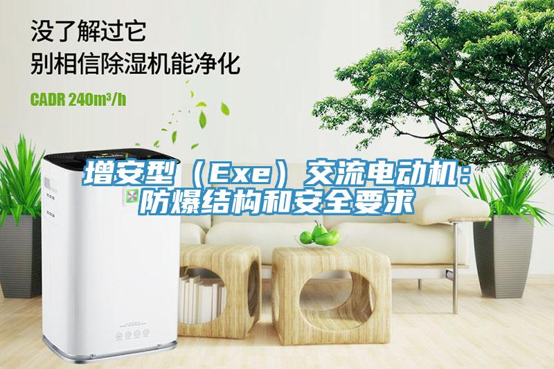 增安型（Exe）交流電動機：防爆結構和安全要求