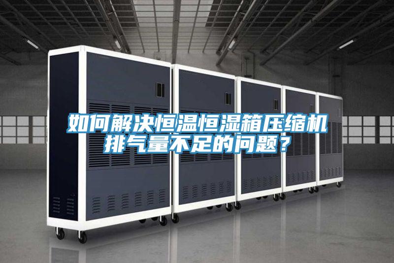 如何解決恒溫恒濕箱壓縮機排氣量不足的問題？