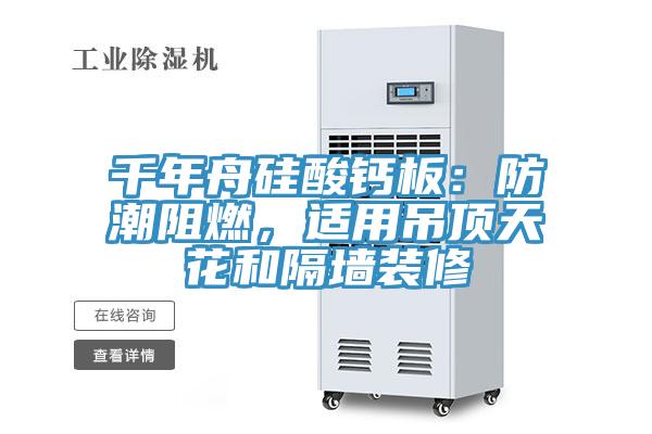 千年舟矽酸鈣板：防潮阻燃，適用吊頂天花和隔牆裝修