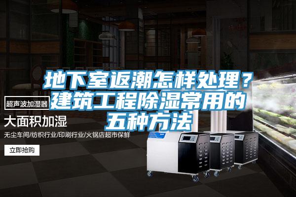 地下室返潮怎樣處理？建築工程除濕常用的五種方法