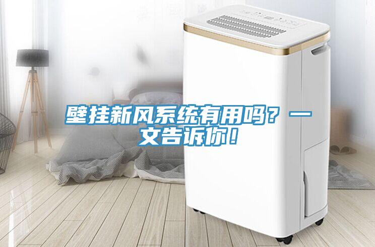 壁掛新風係統有用嗎？一文告訴你！