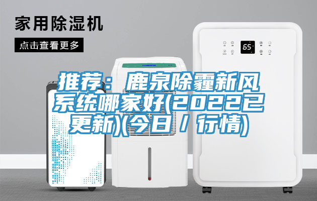 推薦：鹿泉除霾新風係統哪家好(2022已更新)(今日／行情)