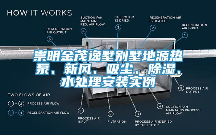 崇明金茂逸墅別墅地源熱泵、新風、吸塵、除濕、水處理安裝實例