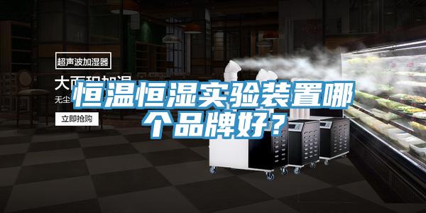 恒溫恒濕實驗裝置哪個品牌好？