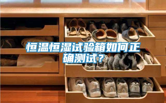 恒溫恒濕試驗箱如何正確測試？