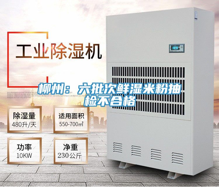 柳州：六批次鮮濕米粉抽檢不合格