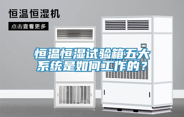恒溫恒濕試驗箱五大係統是如何工作的？