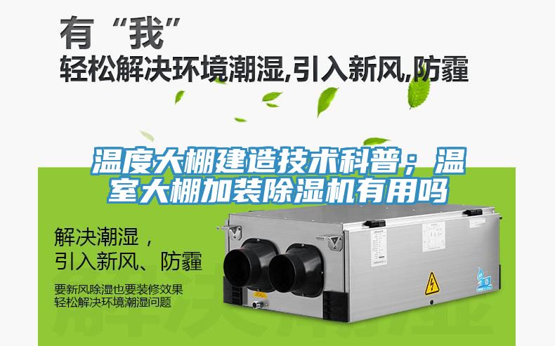 溫度大棚建造技術科普；溫室大棚加裝蘑菇视频网站有用嗎