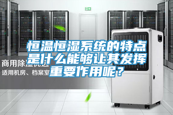恒溫恒濕係統的特點是什麽能夠讓其發揮重要作用呢？