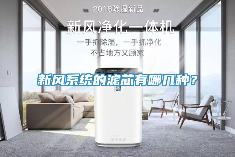 新風係統的濾芯有哪幾種？